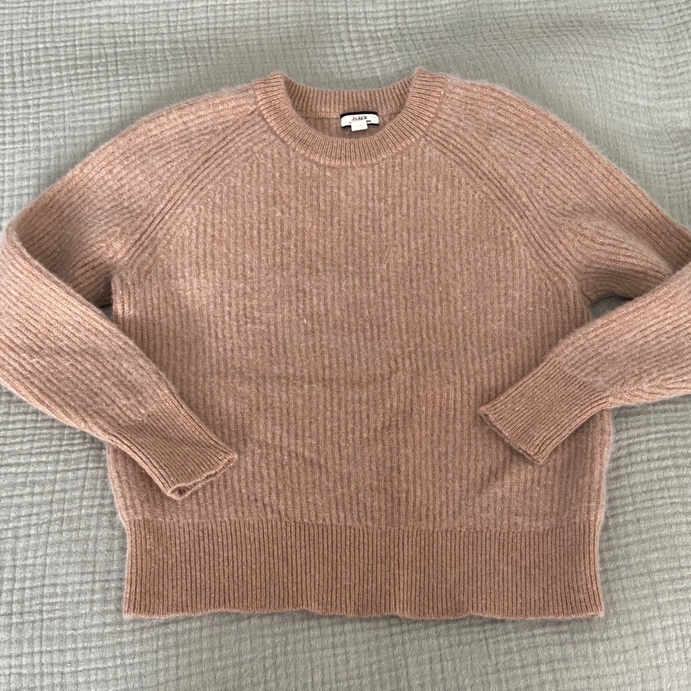 J. Crew Women's Ribbed crewneck - 100% cashmere